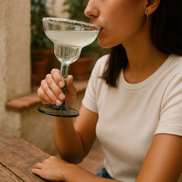 Vintage Margarita Glasses – Cactus Base with Siesta Figurine (Set of 4) - Picture 1 of 9